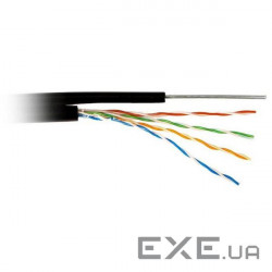 Кабель мережевий Atcom FTP 305м cat.5e Standart CCA, для зовнішньої прокладки з тросом (13760)