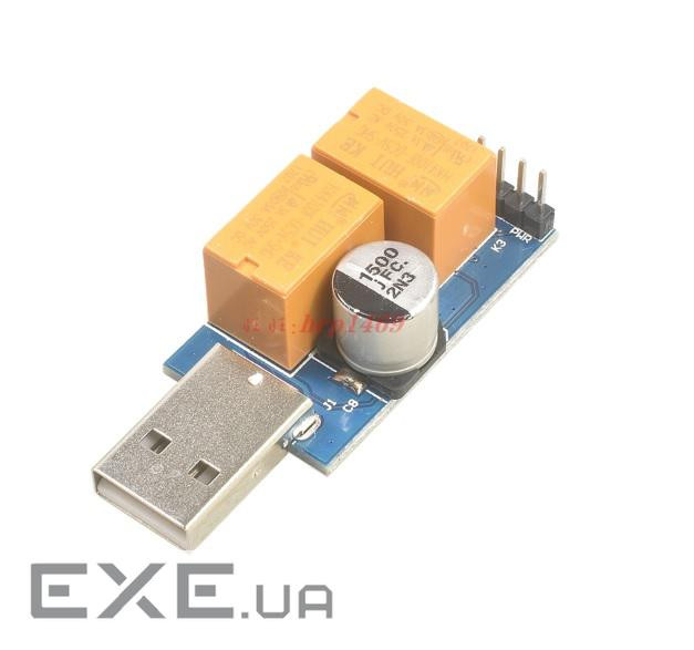 USB WatchDog сторожовий таймер два реле на перезавантаження / включення + кабель червоно-син (WTDMN)