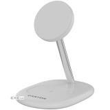 Зарядний пристрій Canyon wireless charger WCS-205 15W Qi2 2in1 White (CNS-WCS205W)
