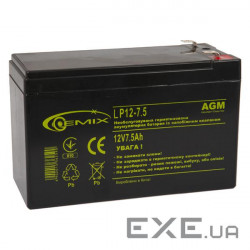 Батарея до ДБЖ GEMIX 12В 7.5 Ач (LP12-7.5)