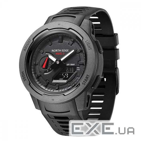 Цифровий Годинник NORTH EDGE Mars 3 black (50113 black)