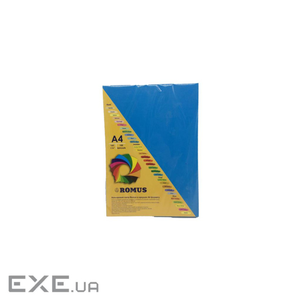 Папір Romus A4 160 г/м2 100sh Dark blue (R51437)