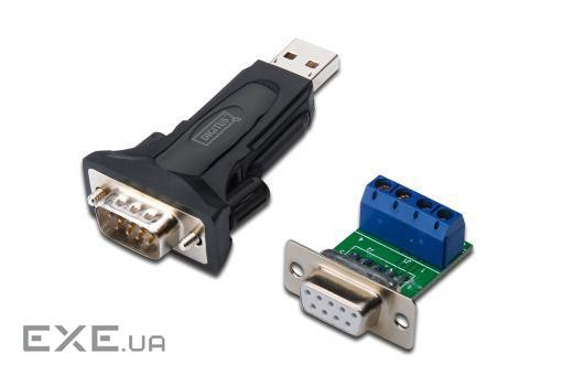 Адаптер DIGITUS USB 2.0 to RS232, RS485 incl., black (DA-70157)