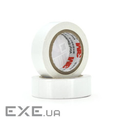 Ізолента 3M 0,13 мм * 18 мм * 10 м (біла), діапазон робочих температур: від (3M / 0,13 / 18 / 10-WT) (3M / 0,13 / 18 / 1