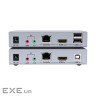 Адаптер HDMI extender 100m UHD 4K/60Hz CAT5E/6 + USB 2.0 Dtech (DT-7051)
