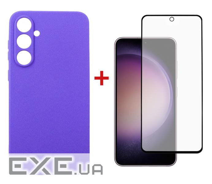 Чохол-накладка Dengos для Samsung Galaxy S23 FE SM-S711 Purple (DG-KM-12) + захисне скло