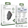 Зарядний пристрій Acefast 2xUSB 30W (USB-C+USB-A) Gan A69 ultra-thin Fast Charger Black (6974316282709)