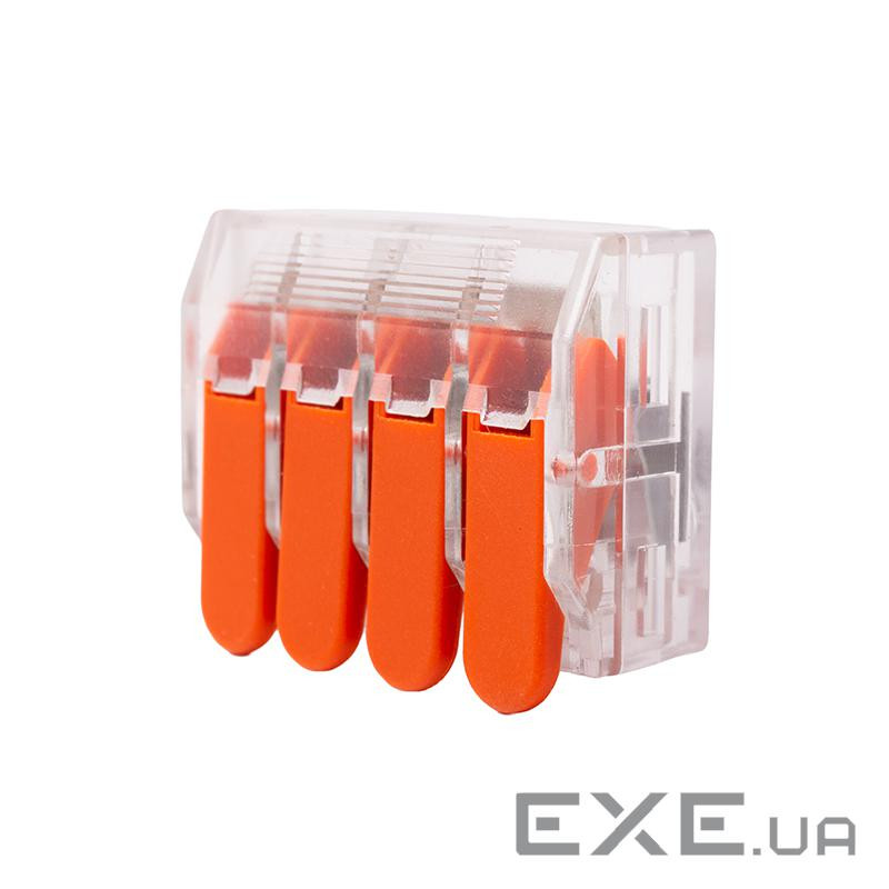 З"єднувальний роз"єм з важелем, 4x 0,5-6,0 мм2, 41A, 450V, 20 шт. (EL240463)