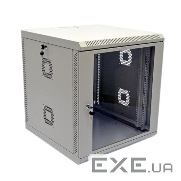 Шафа 12U, 600х600х610 мм (Ш * Г * В), акрилове скло, сірий (UA-MGSWA126G)