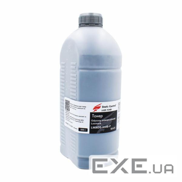 Тонер Lexmark Universal, Odyssey, 500г, фасовка Static Control (LMXOS-500B-P)