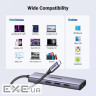 Док-станція USB3.1 Type-C --> HDMI 60Hz/3xUSB-А 3.0/Type-C/PD 100W 5-in-1 CM511 Ugreen (15597)