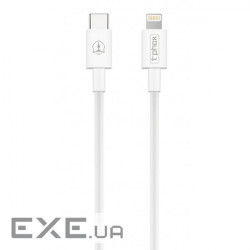 Дата кабель USB-C to Lightning 1.0m White T-Phox (T-CL834)
