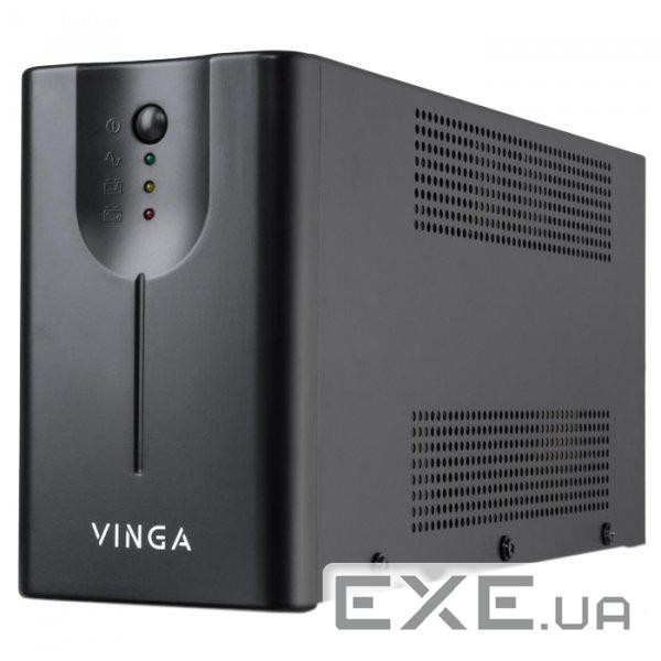 Джерело безперебійного живлення Vinga LED 600VA metal case with USB (VPE-600MU)