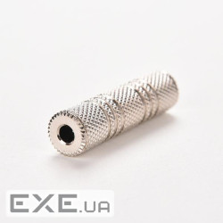 Перехідник Lucom аудіо Jack 3.5mm 3pin F/F,AUX Zinc (62.09.8042-1)