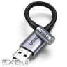 Зовнішня звукова карта UGREEN CM477 USB 2.0 External Sound Adapter Dark Gray (30757)