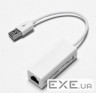 Перехідник USB --> Ethernet RJ45, 0.1м білий, RTL (B00489) , RTL (B00489)