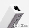 Перехідник USB --> Ethernet RJ45, 0.1м білий, RTL (B00489) , RTL (B00489)