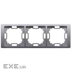 Рамка Neos BASIC 3x, сталь inox (BMRC3/21)