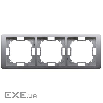Рамка Neos BASIC 3x, сталь inox (BMRC3/21)
