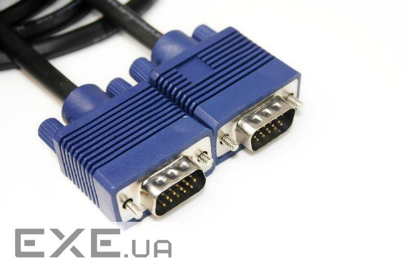 Кабель мультимедійний VGA M to VGA M 1.5m PowerPlant (KD00AS1284)