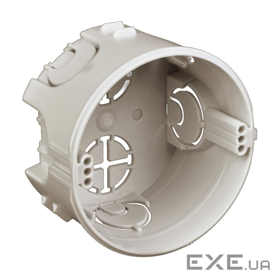 Підрозетник в тверді стіни, з"єднуються між собою, ПВХ, сірий, &Oslash,74х43мм (KP 68_KA) (KP 68_KA)