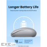 Мишка UGREEN 2.4GHz MU105, бездротова, 4000dpi., 3кн., Сіра (90669) (90669)