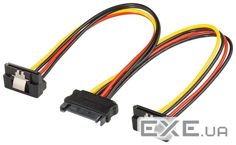 Кабель живлення внутрішній SATA 15p 1x2 M/F,0.20m 90ёвверх Latch,різнобарвний (75. (75.09.5115 20м) )