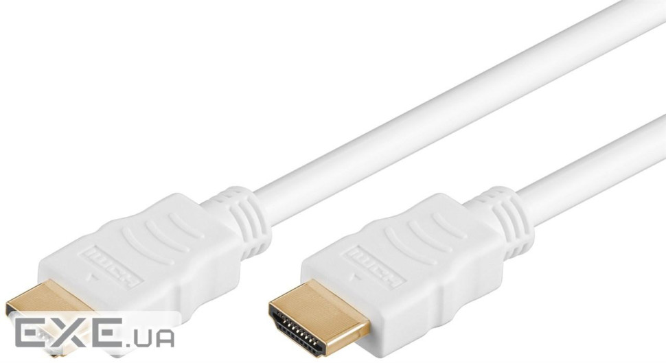 Кабель монітора-сигнальний HDMI M/M 10.0m,v2.0 4K@60Hz D=6.0mm HDR eARC,білий (75.06.1024-1) (75.06.1024-1)