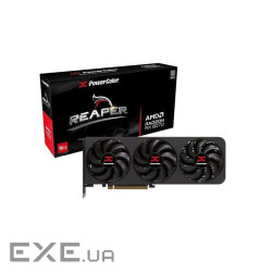 Відеокарта POWERCOLOR Reaper AMD Radeon RX 9070 XT 16GB GDDR6 (RX9070XT 16G-A) (RX 9070 XT 16G-A)