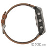 Смарт-годинник Garmin fenix 8 51mm,AMOLED,Sapphire, Bare Ti, Blk/Chsnt Lthr (010-02905-40)