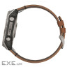 Смарт-годинник Garmin fenix 8 51mm,AMOLED,Sapphire, Bare Ti, Blk/Chsnt Lthr (010-02905-40)