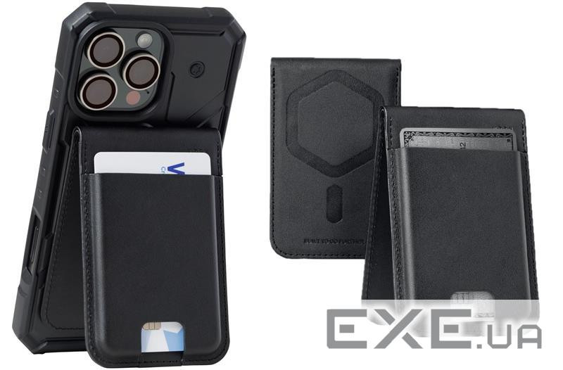 Чохол UAG для карт магнітний з підставкою, Metropolis Wallet PU, Black (964445114040)