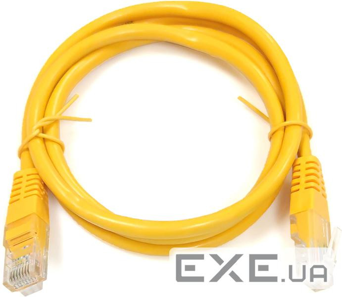 Патчкорд UTP Cat.5e (0.5м жовтий ), CU (PAUT3050-CU-YL)