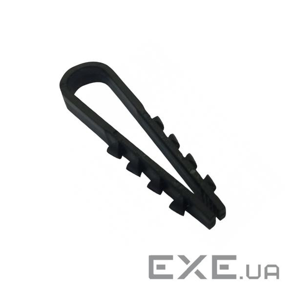 Затискач ялинка 8 mm для кругл. каб (100 шт) НЕЙЛОН, чорні (CH-8B) (CH-8B)