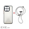 Чохол до мобільного телефона Dengos Case + Cross-body Strap Xiaomi 15T Black+Grey (DG-KM-CCRB-55)