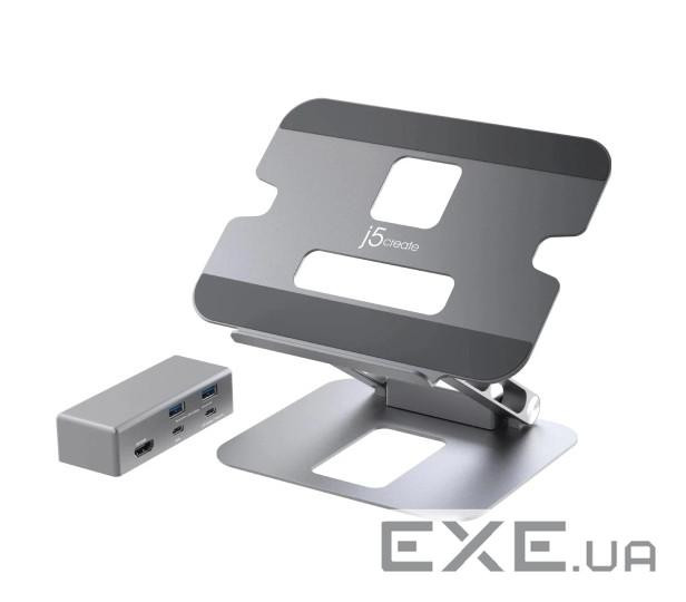 Док-станция J5create USB-C 6-в-1 (JTS327-N)