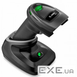 Symbol / Zebra DS2278 2D barcode scanner black with a cradle and cable (DS2278-SR7U2100PRW)
