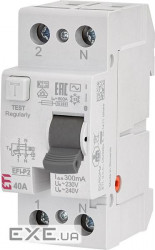 Реле диференційне ETI (ПЗВ) 2р EFI-P2 40/0,3 тип AC (10kA) (2061232) AC (10kA) (2061232)