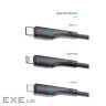 Дата кабель USB 2.0 AM to Lightning 1.0m 2.4A black Essager (EXCL-LS01)