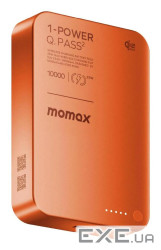 Портативний зарядний пристрій WRL 10000MAH SOLAR ORANGE IP168Q22M MOMAX