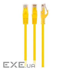 Патч корд PP6U-5M / Y, UTP, категорія. 6, литий, 50u "штекер із засувкою, 5 м, жовтий (PP6U-5M/Y)