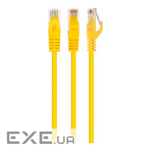 Патч корд PP6U-5M / Y, UTP, категорія. 6, литий, 50u "штекер із засувкою, 5 м, жовтий (PP6U-5M/Y)