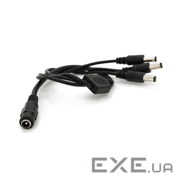 Дільник живлення DC-F=>3xDC-M (D 5,5x2,5мм) кабель завдовжки 40см (YT-DC (YT-DC-F=>3xDC-M-40)