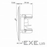 Телефонна розетка Videx BINERA CAT3+CAT3 подвійна чорна (VF-BNSK2TF3-BG)