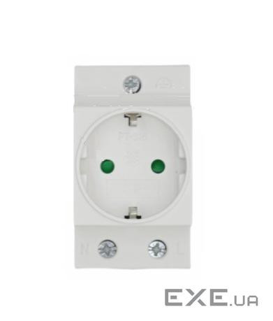 Модульная розетка PT-316P на DIN-рейку, 250V / 10-16A, c заглушкой, 45*78.5*63mm (AC30 / PT-316P)