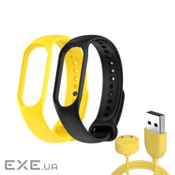 Ремінець до фітнес браслета Armorstandart комплект 3шт Xiaomi Mi Band 7/6/5 New Style Yel (ARM77040)