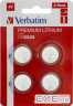 Батарейка VERBATIM Premium Lithium CR2025 4шт/уп (49532)