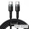 Дата кабель USB-C to USB-C 2.0m 100W 5A black-grey Baseus (CATKLF-ALG1)