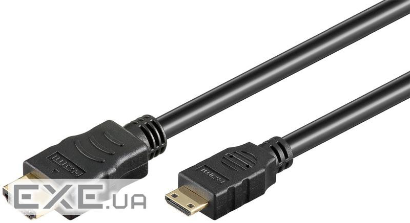 Кабель монітора-сигнальний Goobay HDMI-mini M/M 2.0m, HS+HEC D=6.0mm (75.03.1932-1)