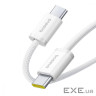 Кабель Baseus Dynamic 4 Fast Charging Type-C to Type-C 100W (1m) white (P10381400211-00)